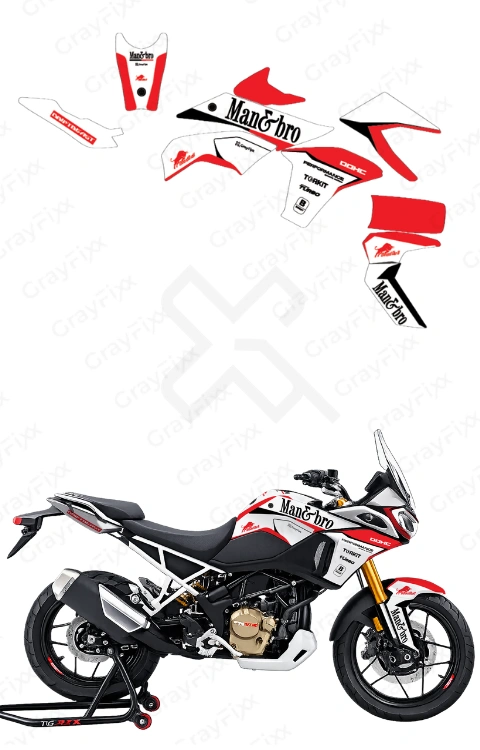 Man&Bro Edition Full Body Sticker Compatible with RTX 300 | Made in Premium Gloss Vinyl with FPF (Fade Protection Film), Waterproof, Precut Sticker, Pack of 1